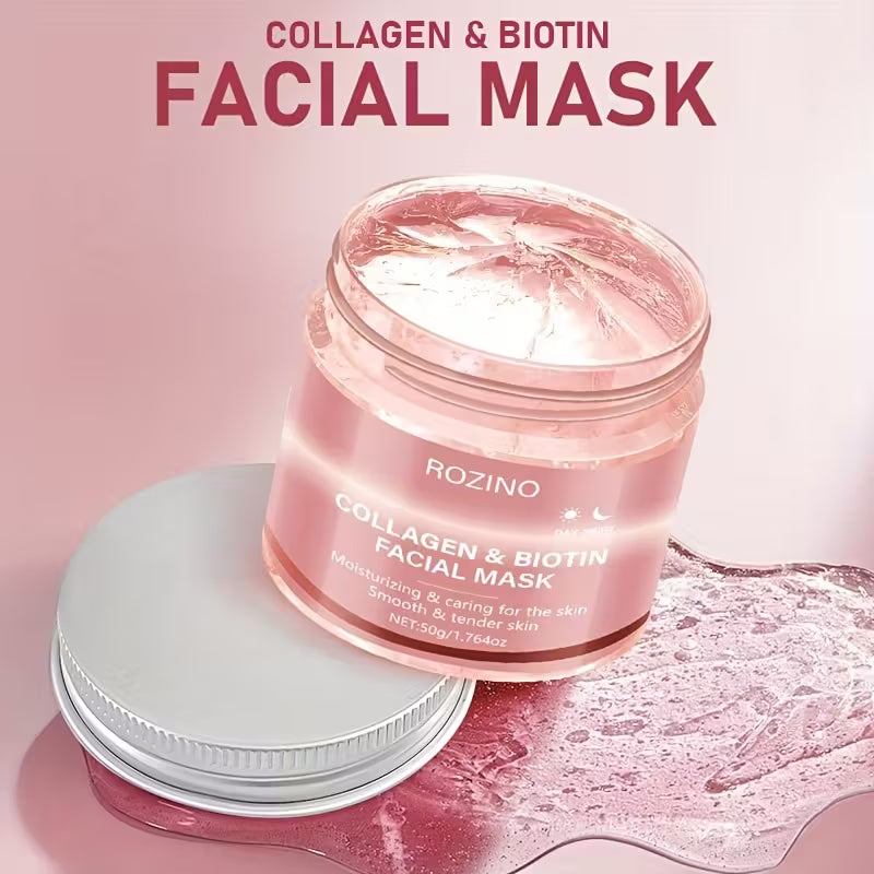 Biotin-Collagen Reset Day & Night Plumping Gel Mask.