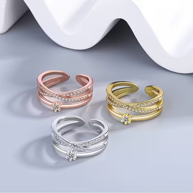 CZ Center Stone Ring