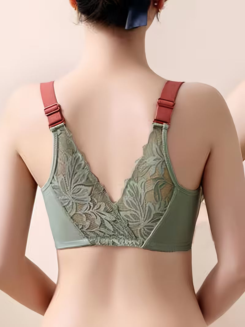 Color-Block Wireless Push-Up Bras.