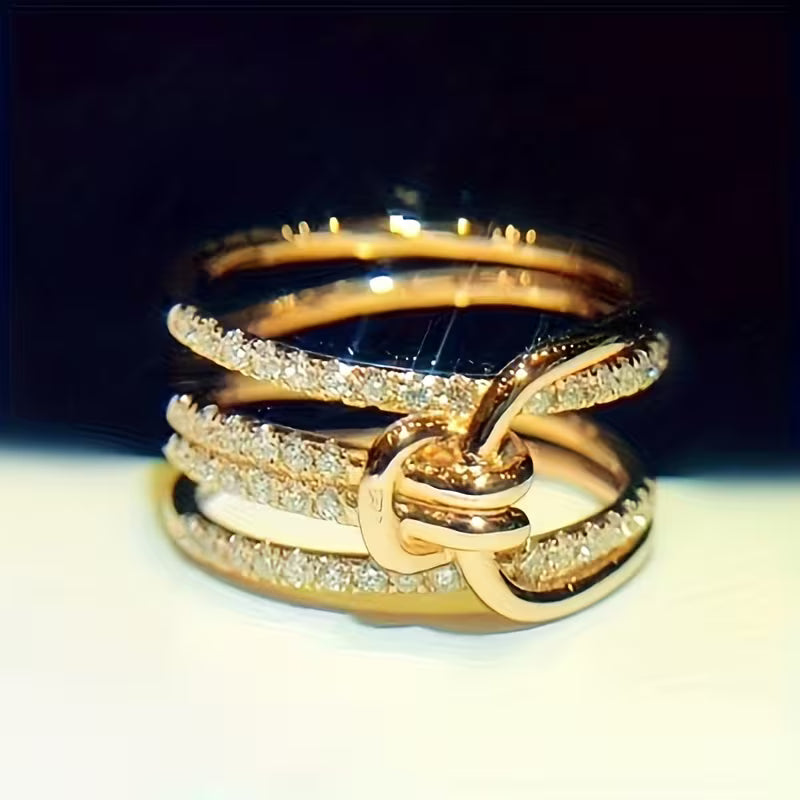Cute Shining Synthetic Zirconia Fashion Promise Rings.