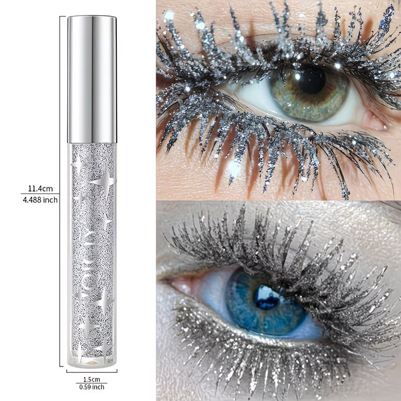 Diamond Sparkle Waterproof Lengthening Glitter Mascara.