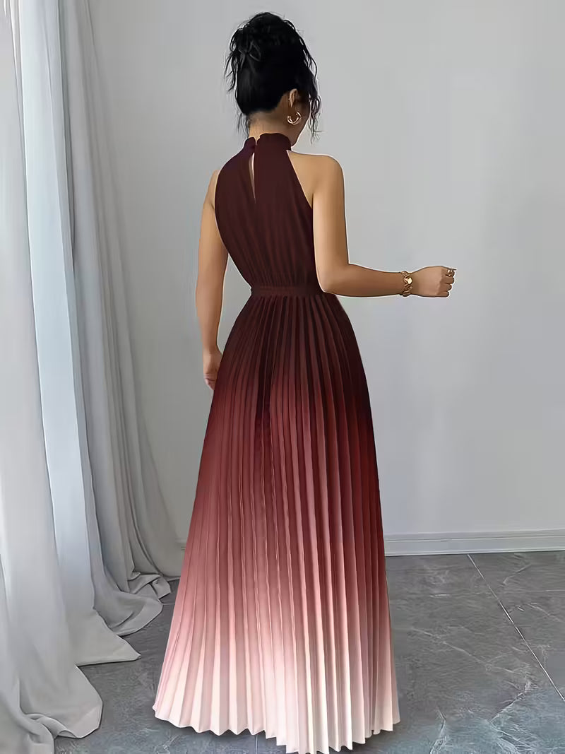 Elegant Gradient Ombre Gown.