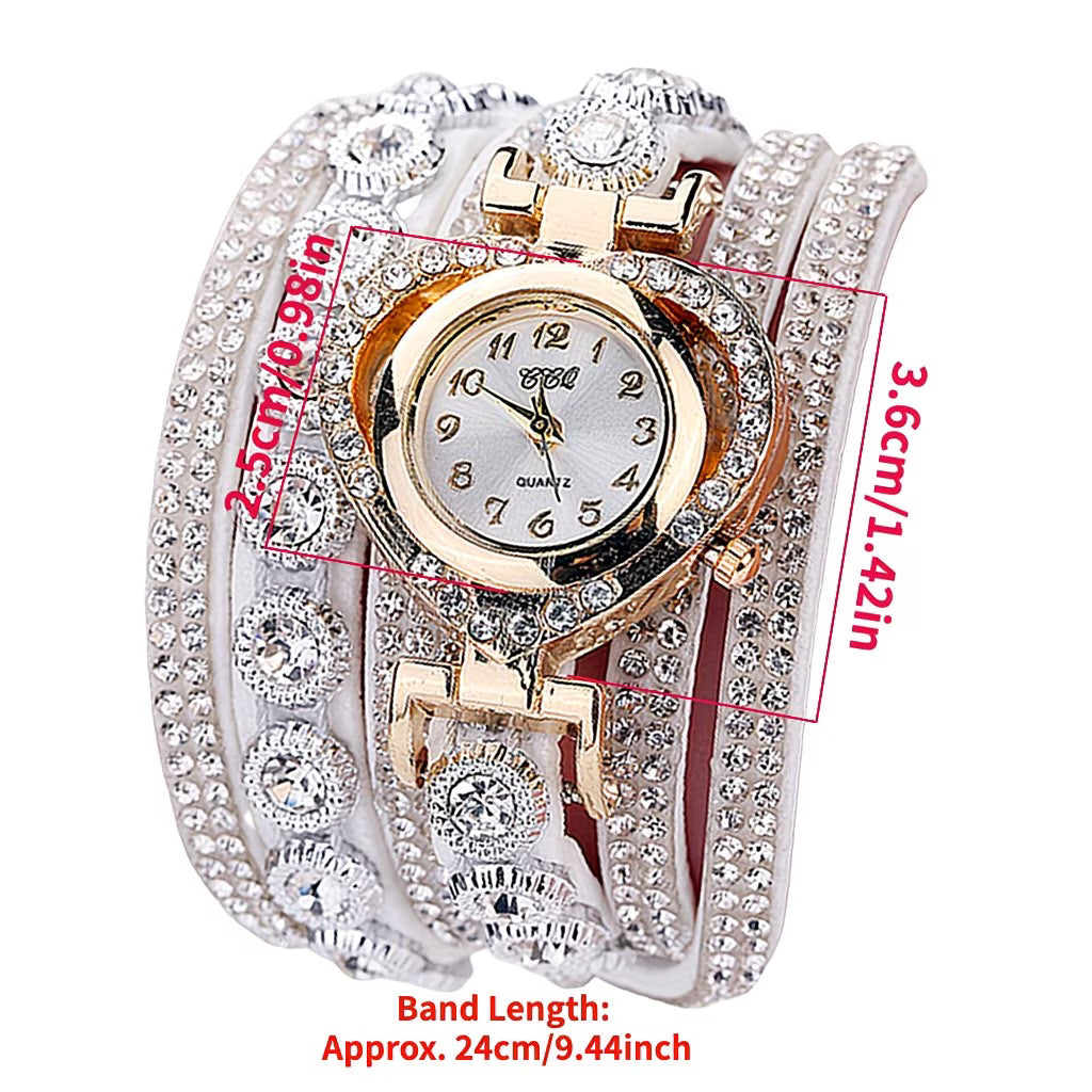 Elegant Multi-Layer Wrap Watch.