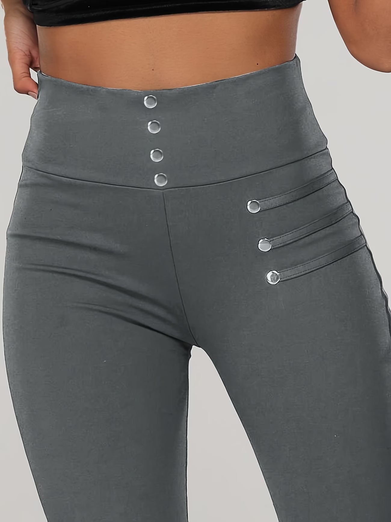 Elegant Shaping Tights with Pearl-Style Accents.