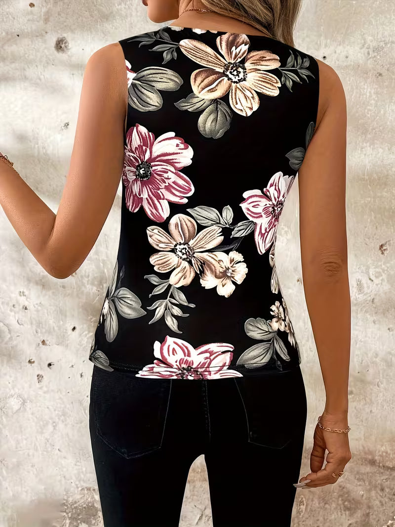 Elegant Sleeveless V-Neck Tops.