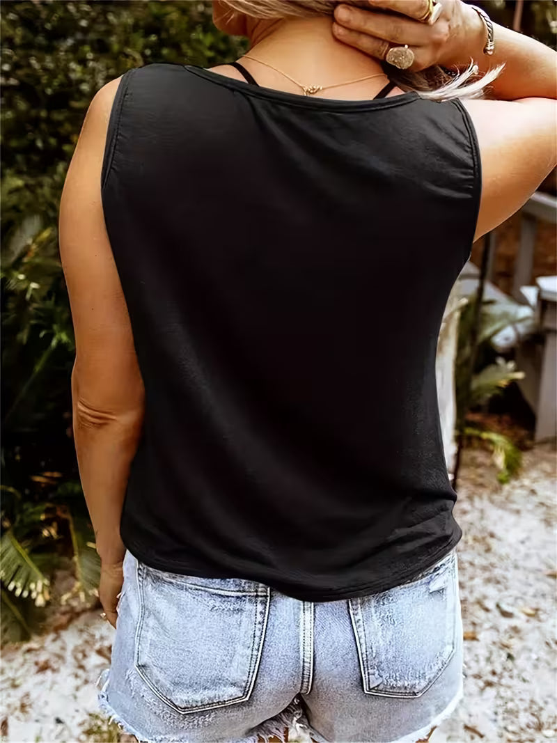 Guitar & Wing Graphic Tank Top.