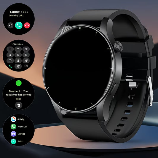 "Hot Round" Smartwatch – 2.01" Edge-to-Edge OLED.