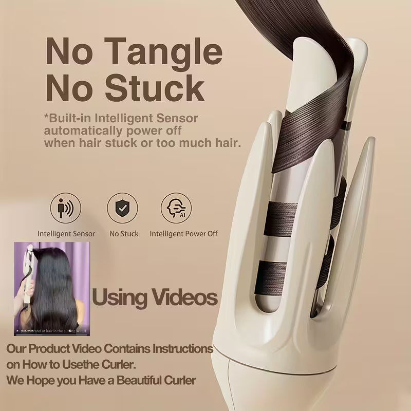 Intelligent Timer & Sensor Automatic Hair Curler.