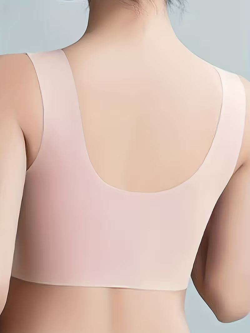 Mesh-Accent Wireless Push-Up Bras.