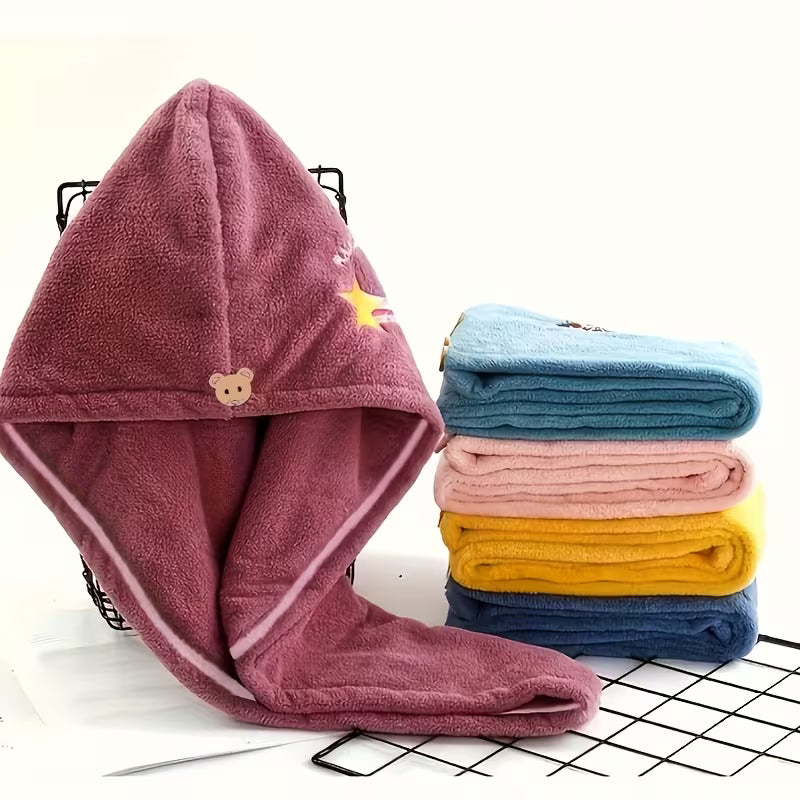 Quick-Dry Microfiber Hair Turban.