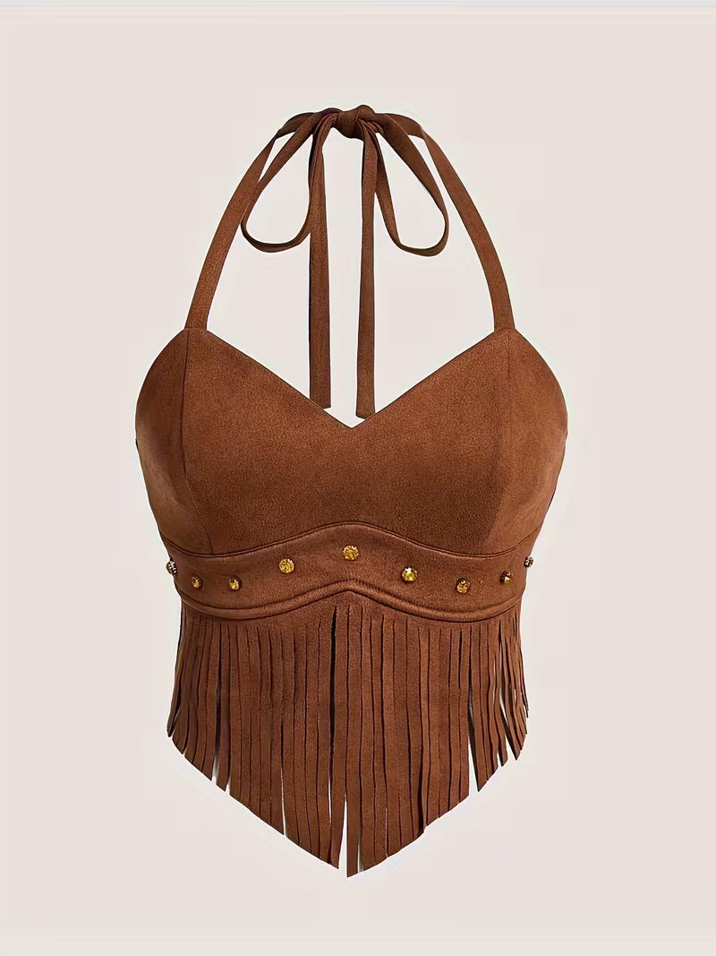 Retro Fringe Camisole Top for Women.