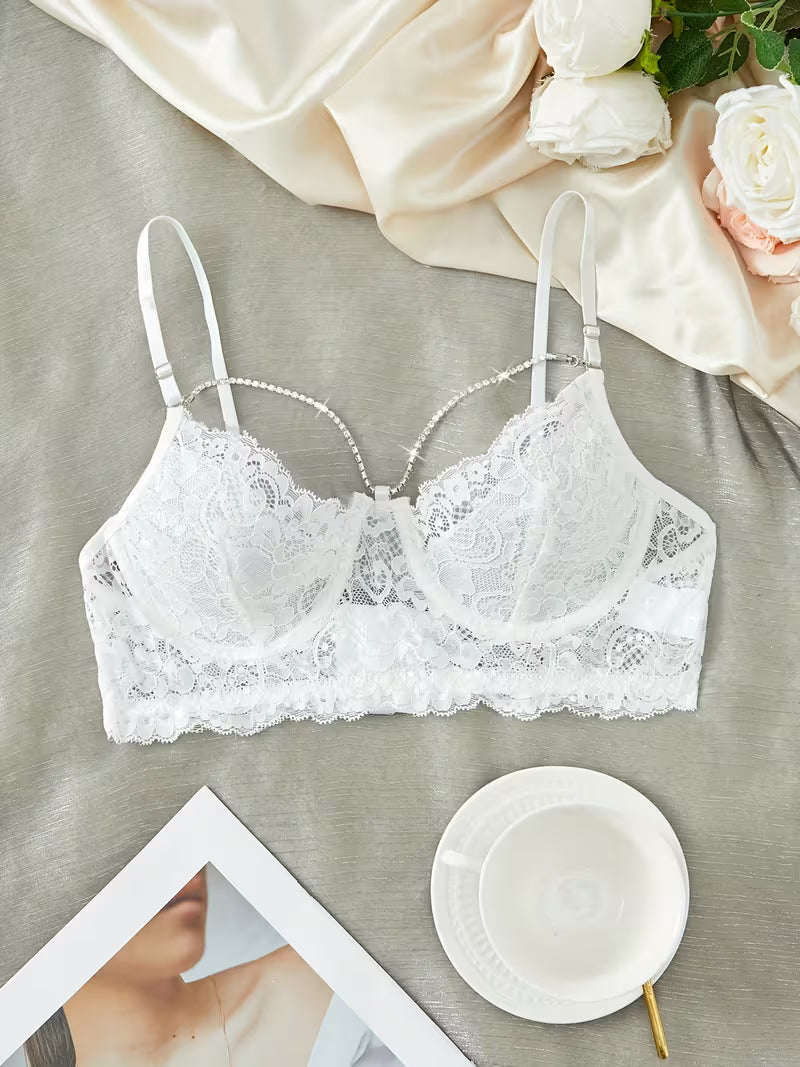 Romantic Lace Balconette Bra.