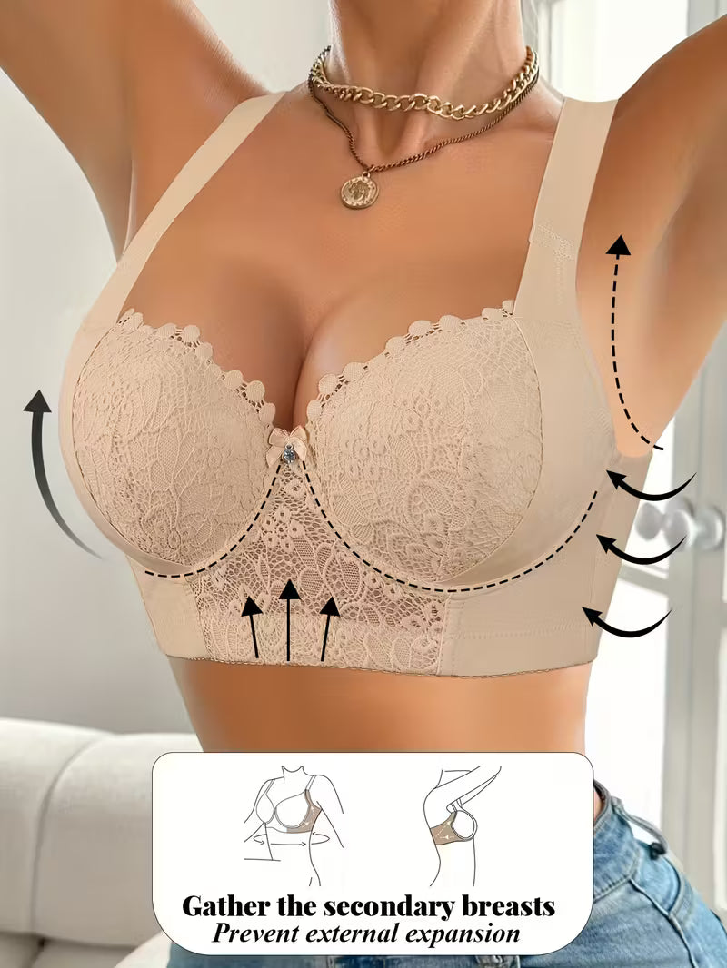 Supportive Floral Lace Push-Up Bras.