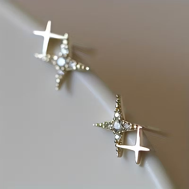 Twin Star Sparkle KC Gold Plated Zirconia Engagement.