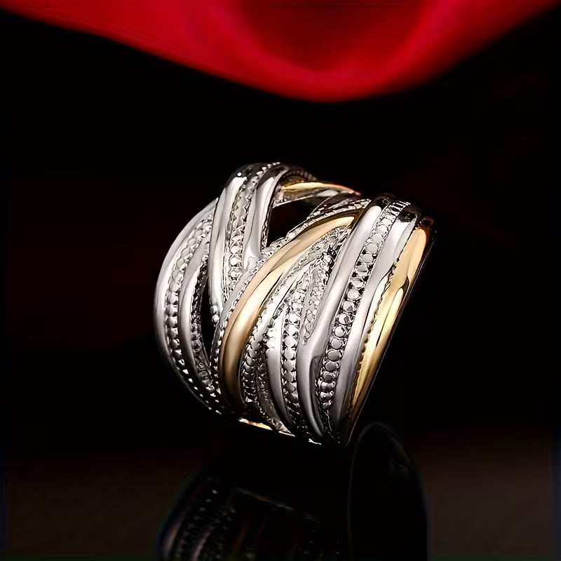 Vintage & Ethnic Style Elegant Wide Band Rings.