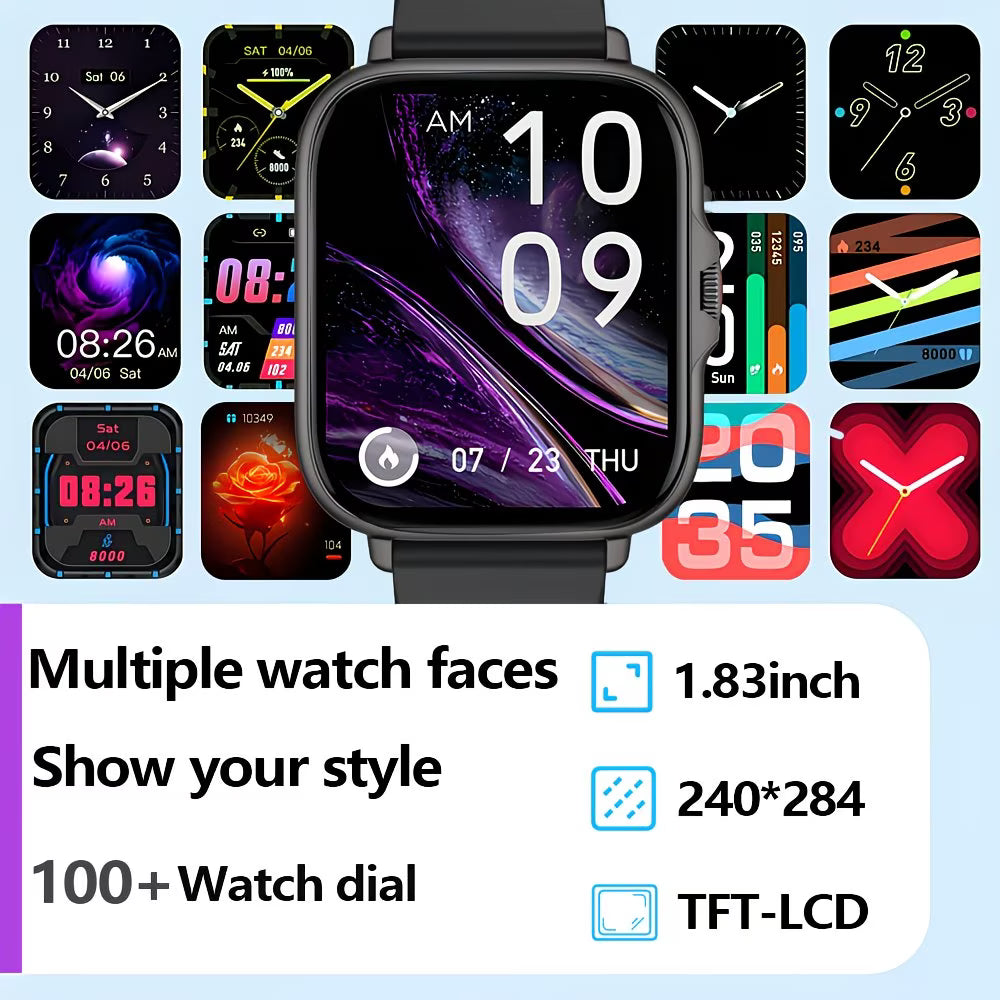1.83" HD Full-Touch High-End Multi-Sport Smartwatch.