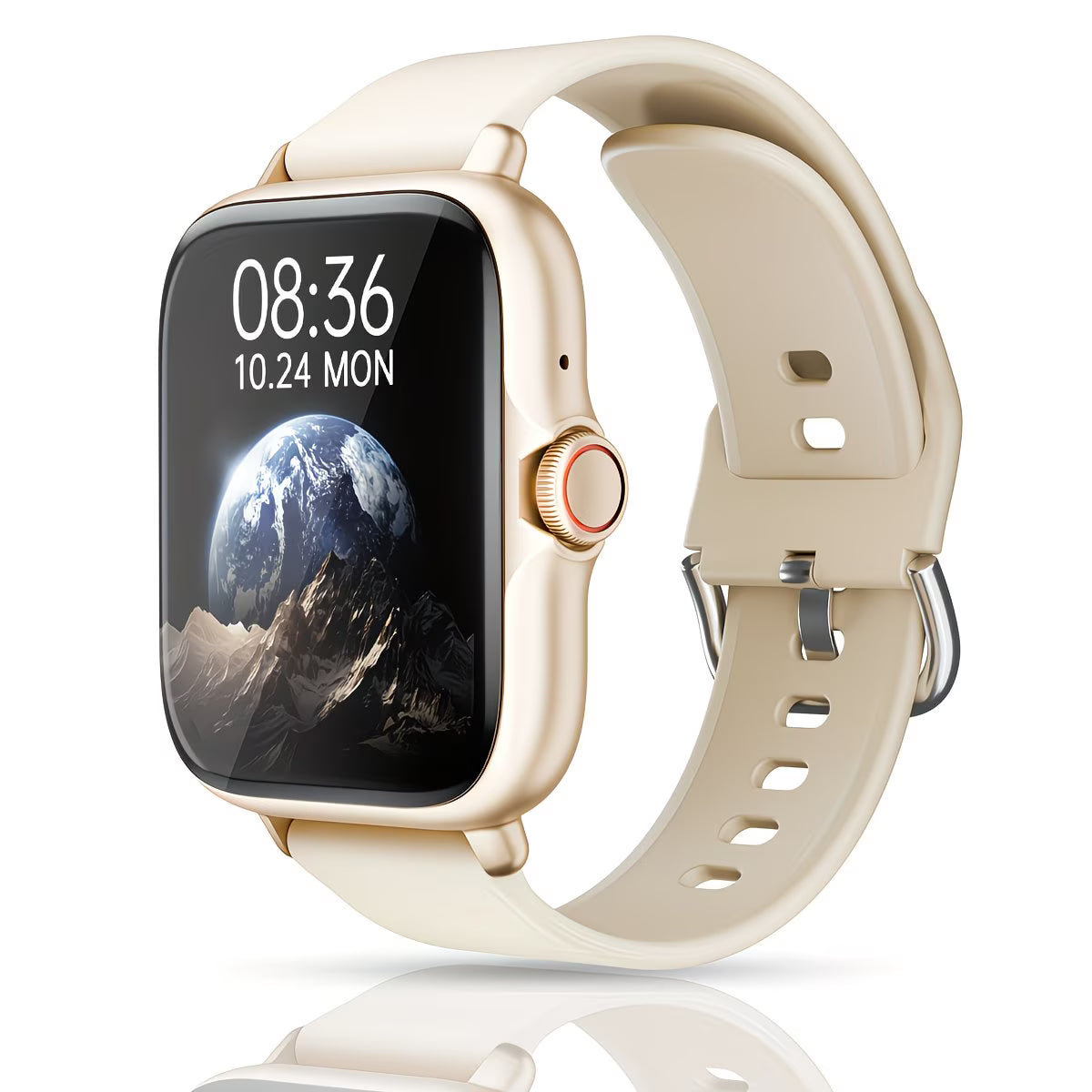 1.83'' Full Touch Screen with Sports Pedometer & Silicone Strap.