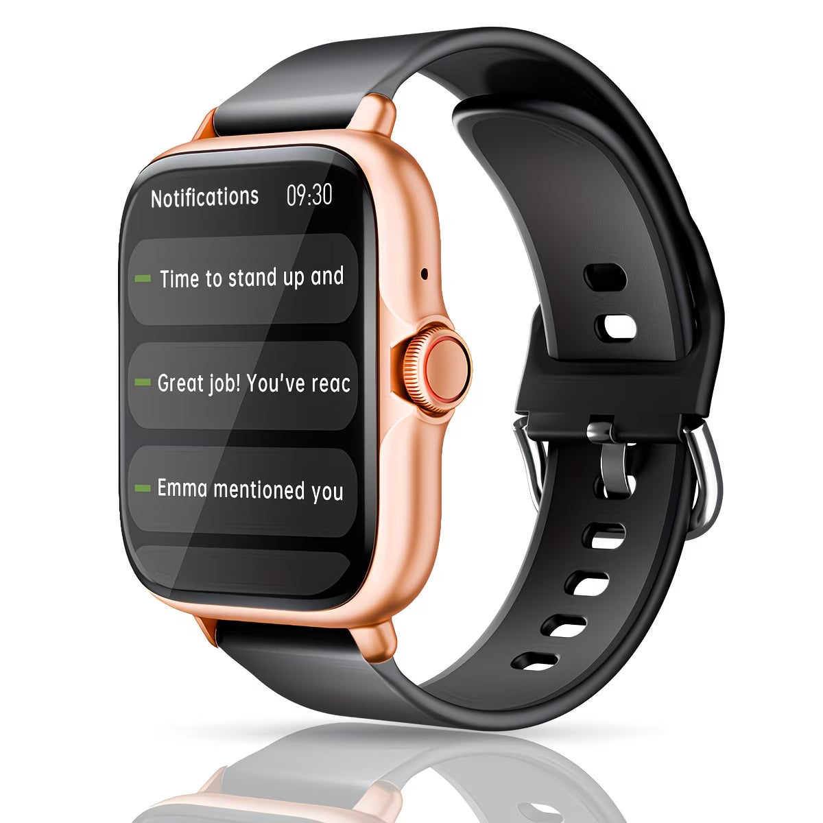 1.83'' Full Touch Screen with Sports Pedometer & Silicone Strap.