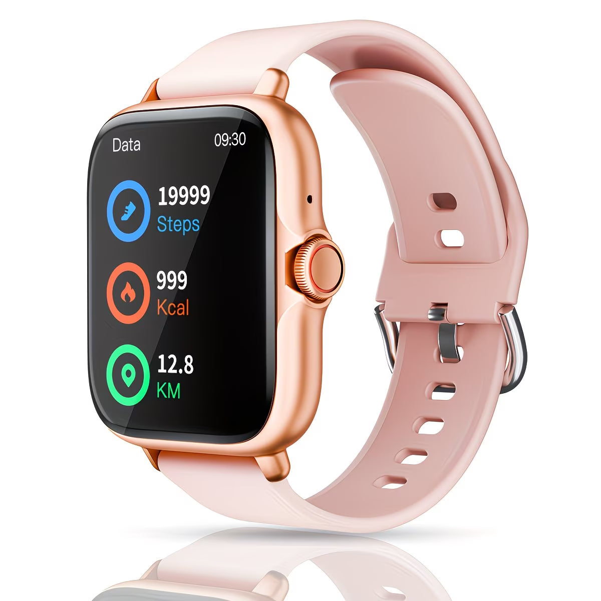 1.83'' Full Touch Screen with Sports Pedometer & Silicone Strap.