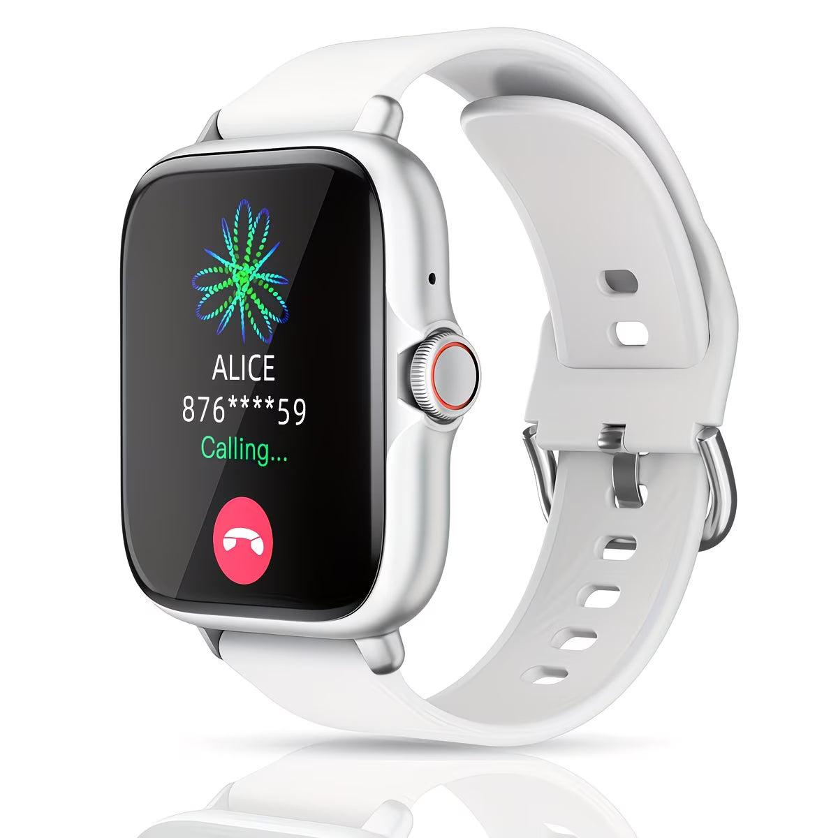 1.83'' Full Touch Screen with Sports Pedometer & Silicone Strap.