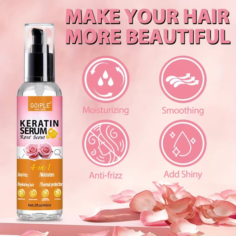 10-Benefit Argan Oil & Keratin "Liquid Silk" Serum.