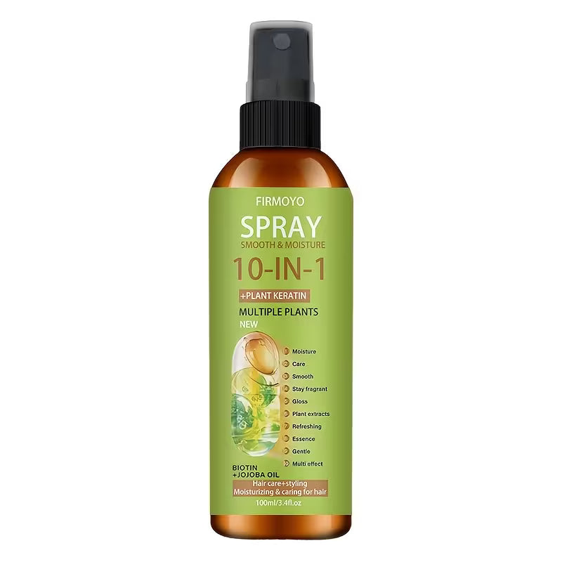 10-in-1 Leave-In Hair Treatment – Salon-Quality Heat Protectant.