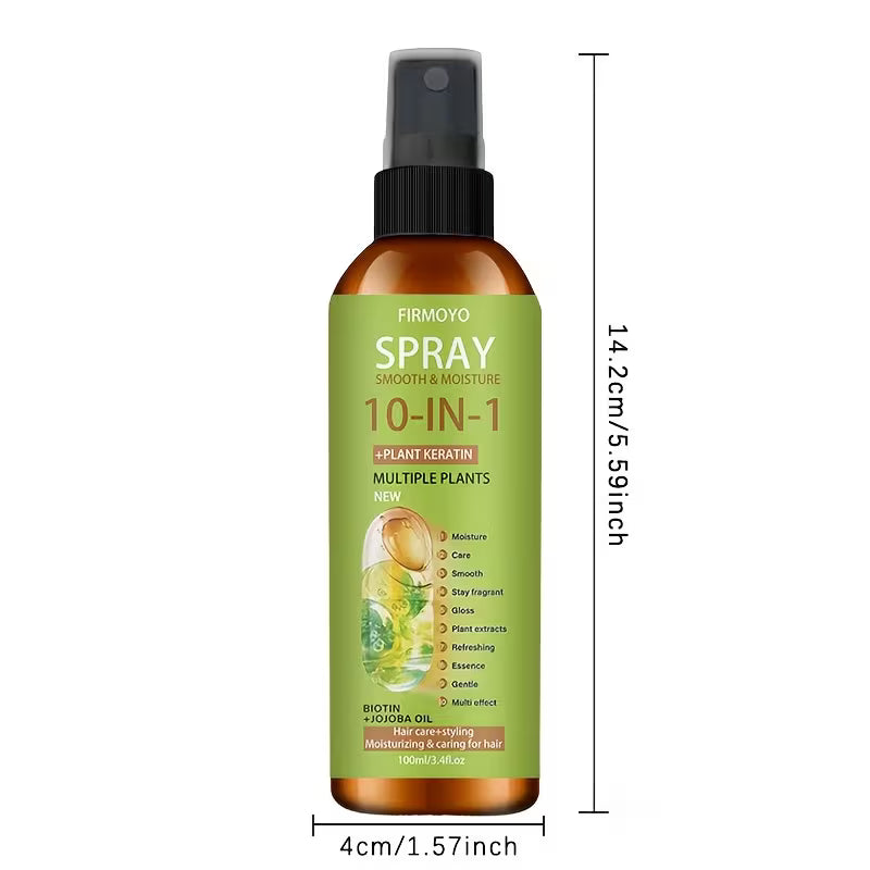 10-in-1 Leave-In Hair Treatment – Salon-Quality Heat Protectant.