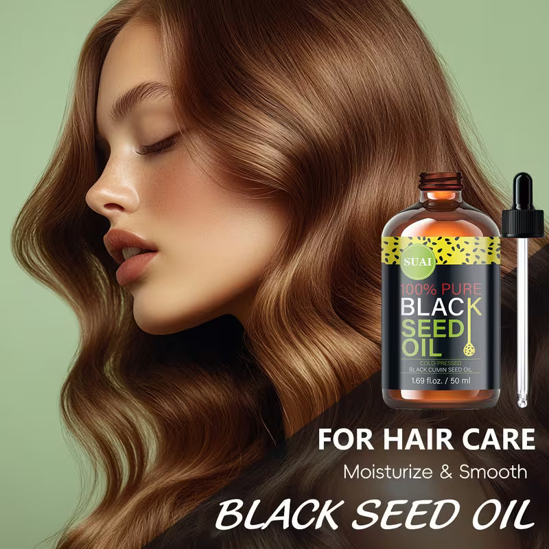100% Pure Cold-Pressed Black Seed Oil for Skin & Hair.