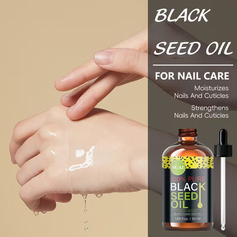100% Pure Cold-Pressed Black Seed Oil for Skin & Hair.