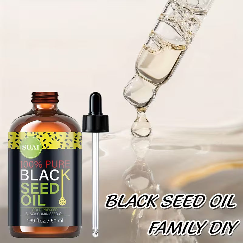 100% Pure Cold-Pressed Black Seed Oil for Skin & Hair.