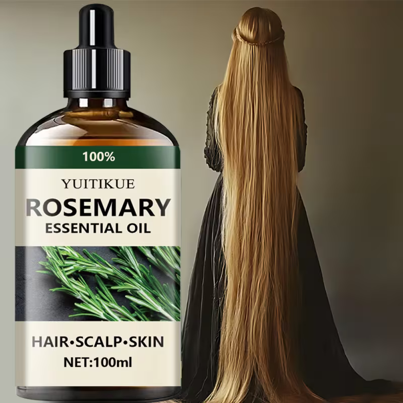 100% Pure Rosemary Leaf Oil Quick-Absorbing Hair Serum.
