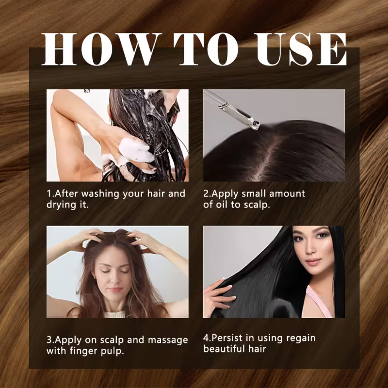 100% Pure Rosemary Leaf Oil Quick-Absorbing Hair Serum.