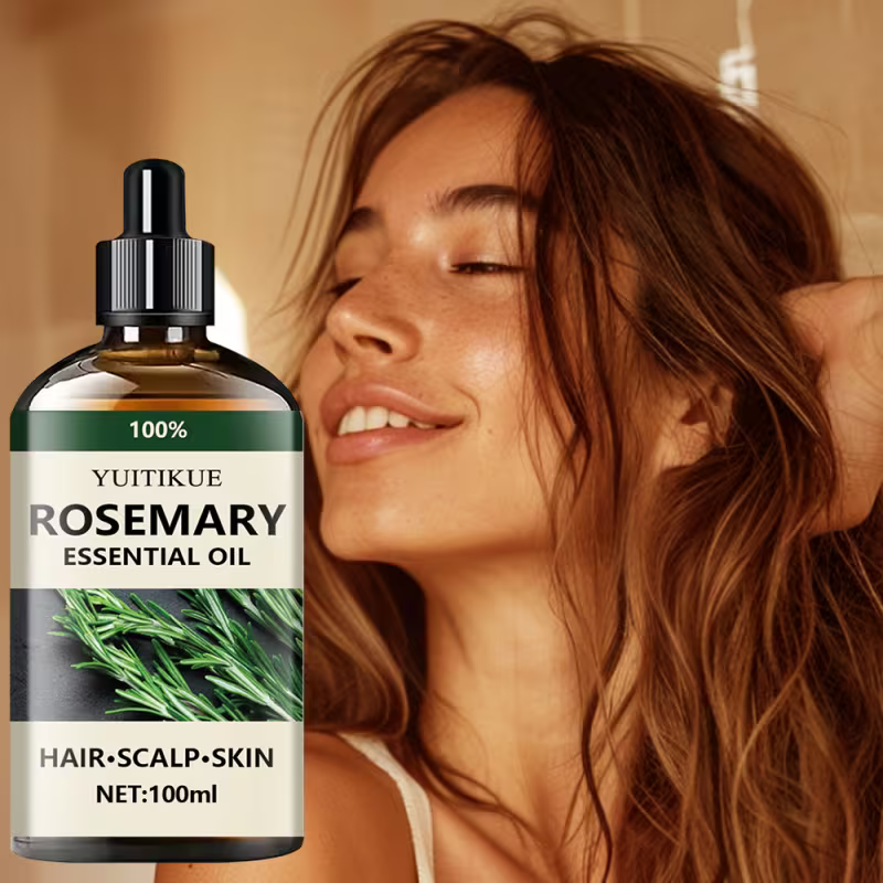 100% Pure Rosemary Leaf Oil Quick-Absorbing Hair Serum.