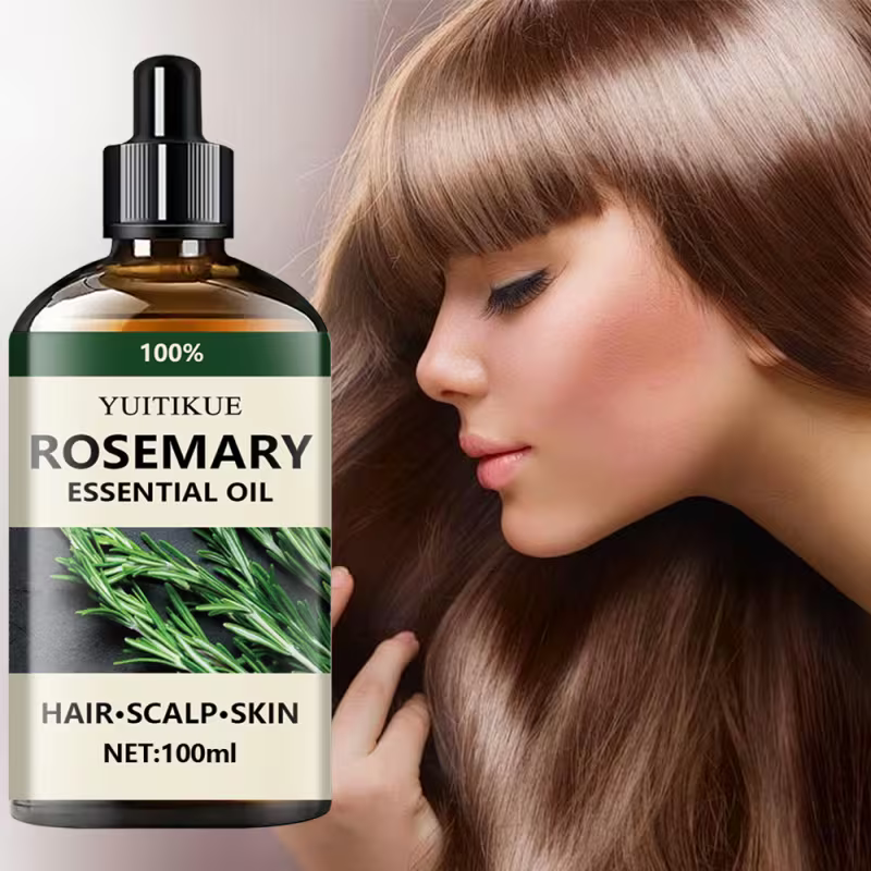 100% Pure Rosemary Leaf Oil Quick-Absorbing Hair Serum.
