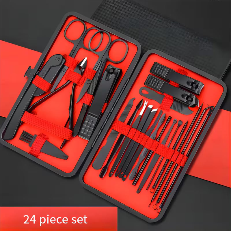 10/24 Pack Ultra Sharp Black Nail Clippers.
