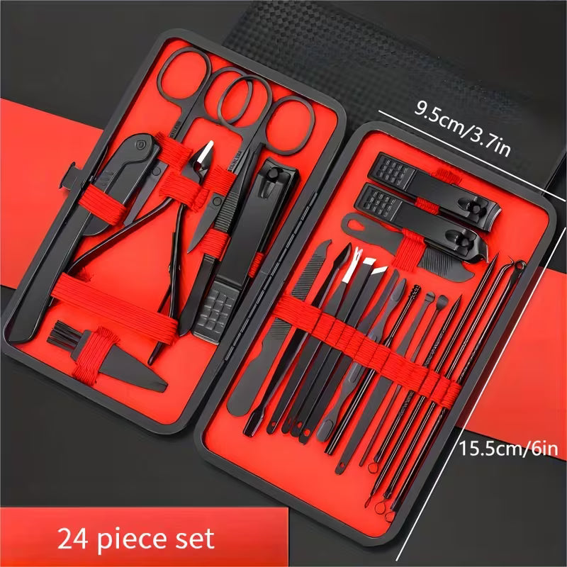 10/24 Pack Ultra Sharp Black Nail Clippers.