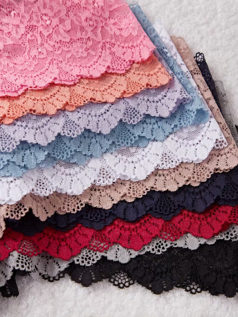 10pcs Women's Lace Sexy Thongs.