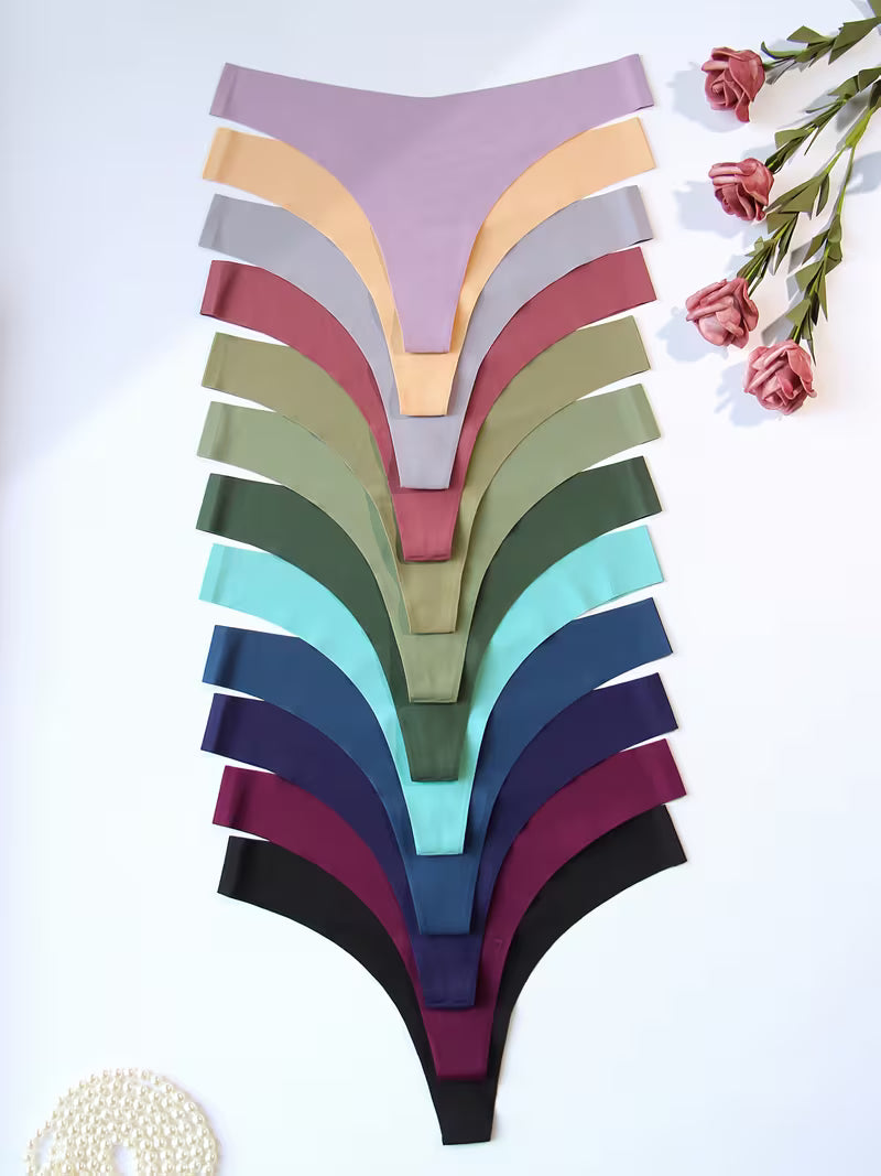 12-Pack Women’s V-Neck Thongs.