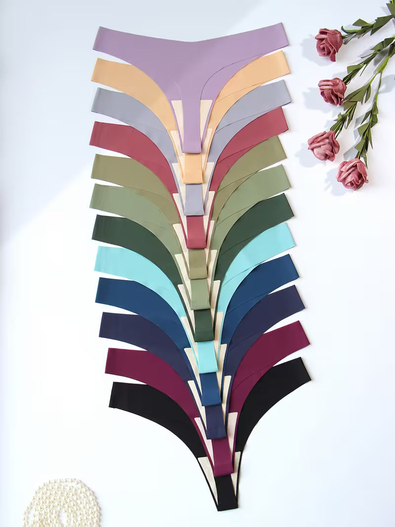 12-Pack Women’s V-Neck Thongs.