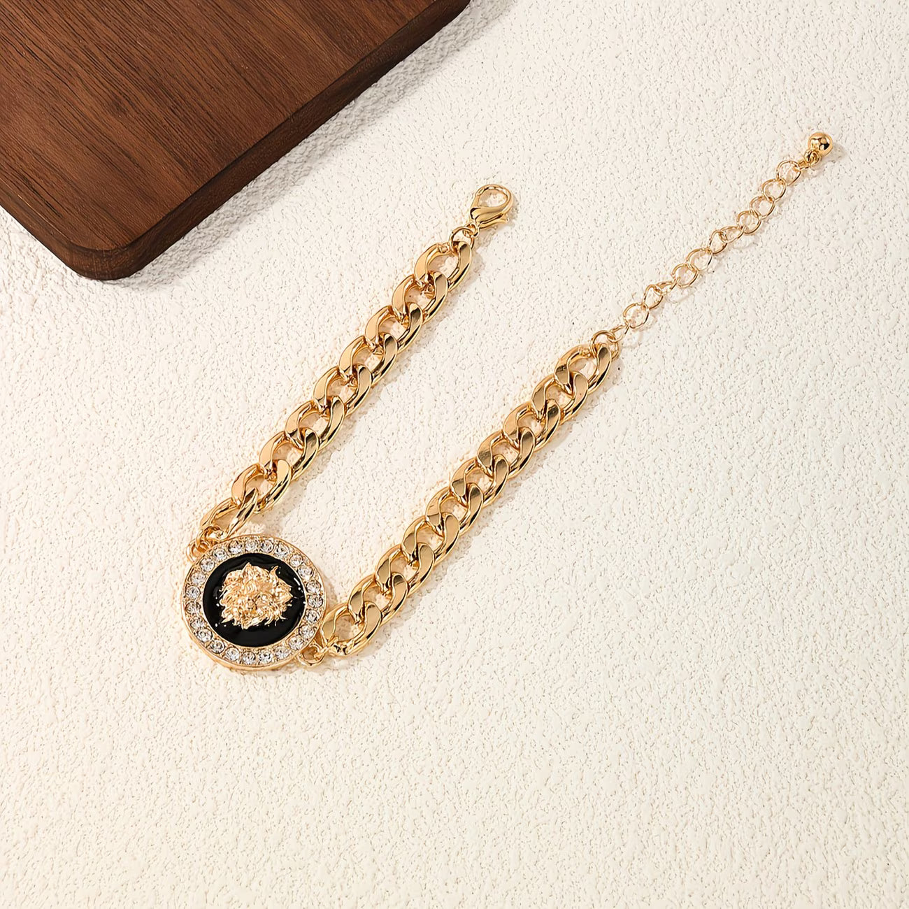 14K Gold Plated "King of the Jungle" Cuban Bracelet.