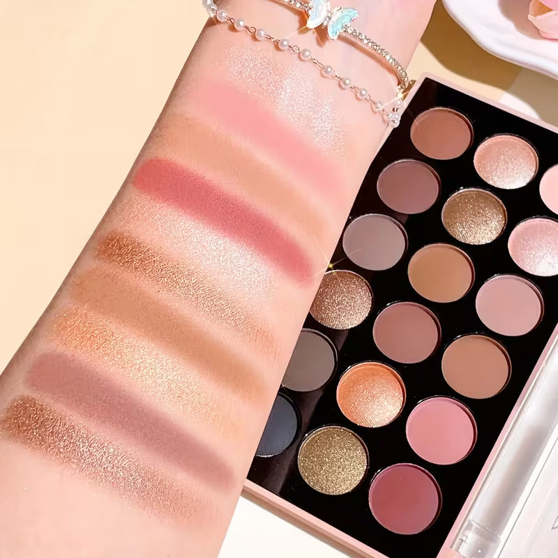 18-Color Matte & Shimmer Shadow Wardrobe.