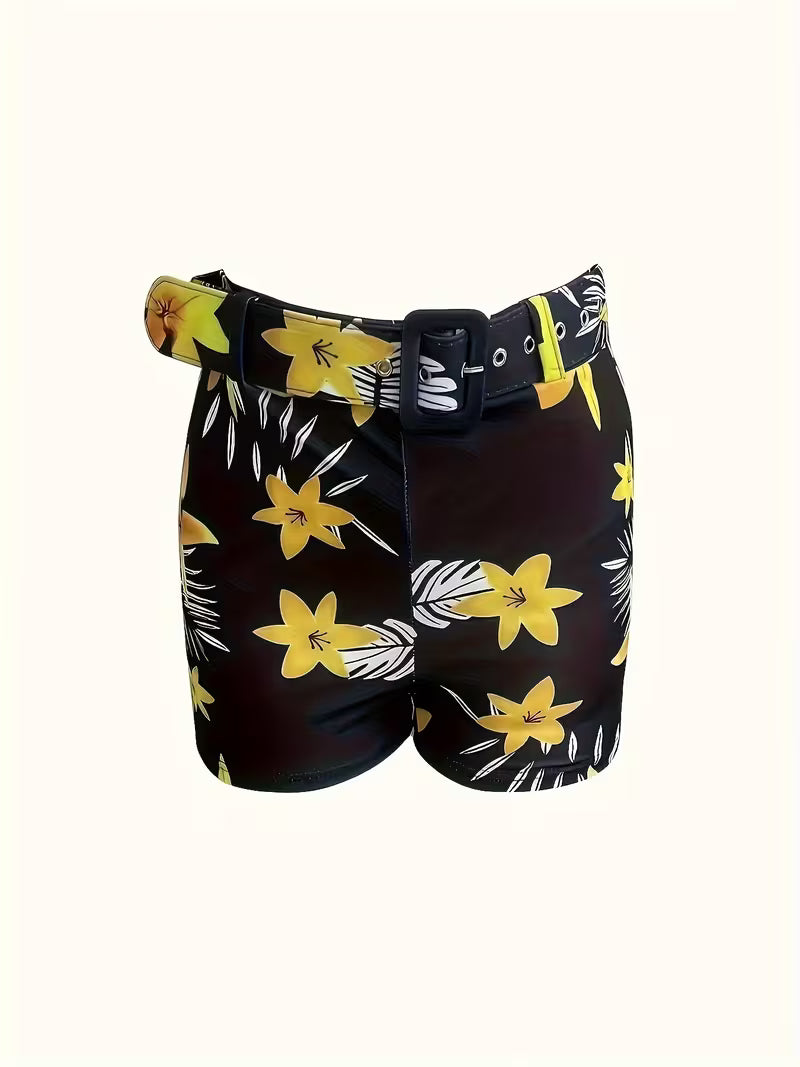 2-Piece Summer Outfit with Belt.