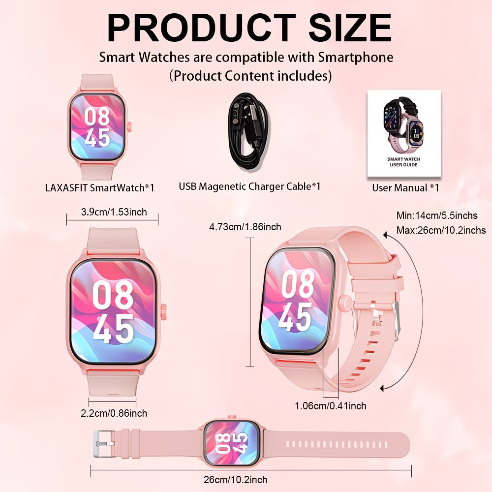 2.01" Big-Screen Ultra-Fast Wireless 5.3 Smartwatch.