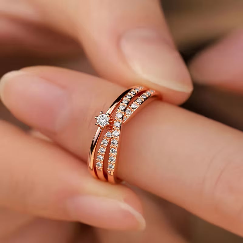 CZ Center Stone Ring