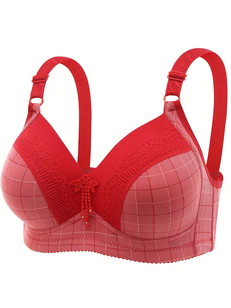 2pcs Women’s Wire-Free Breathable Bra Set.