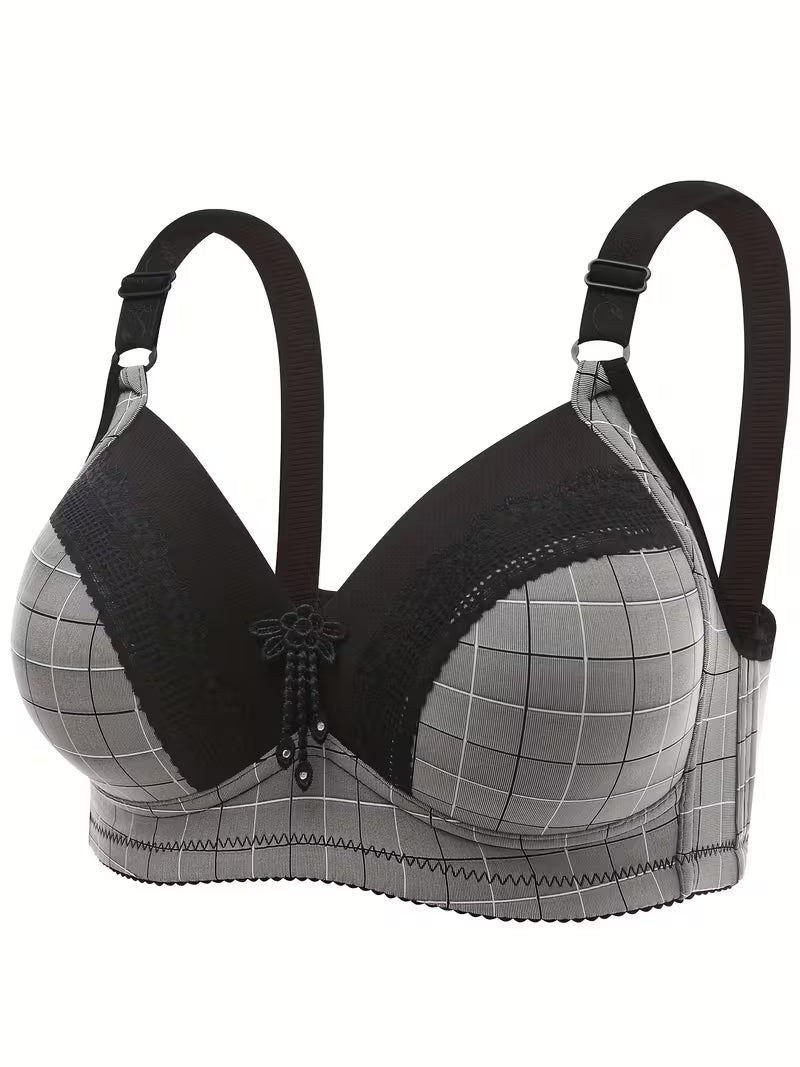 2pcs Women’s Wire-Free Breathable Bra Set.