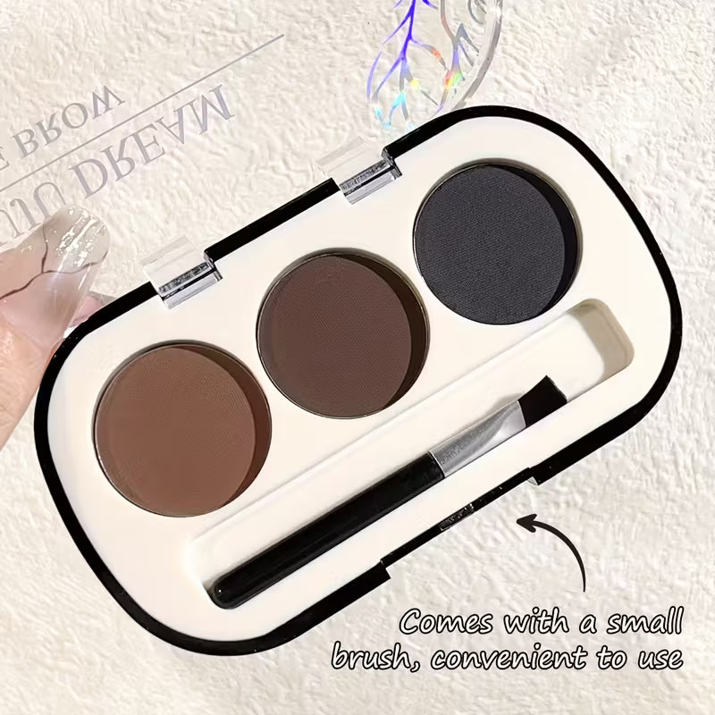 3-Color Matte Eyebrow Powder & Sculpting Tray.
