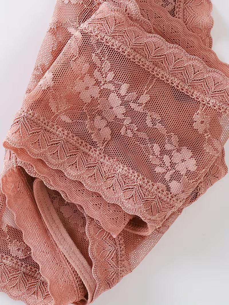3-Pack Cross-Back Lace Thongs.