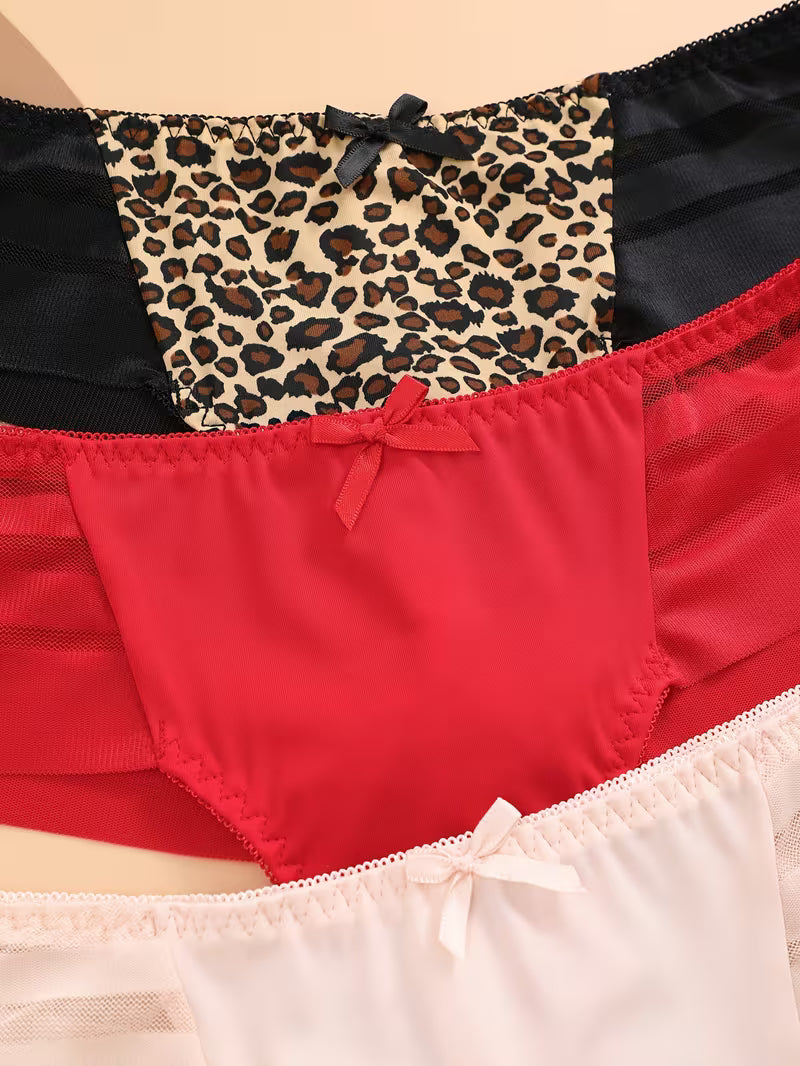 3-Pack Women’s Mesh Stitching Thongs