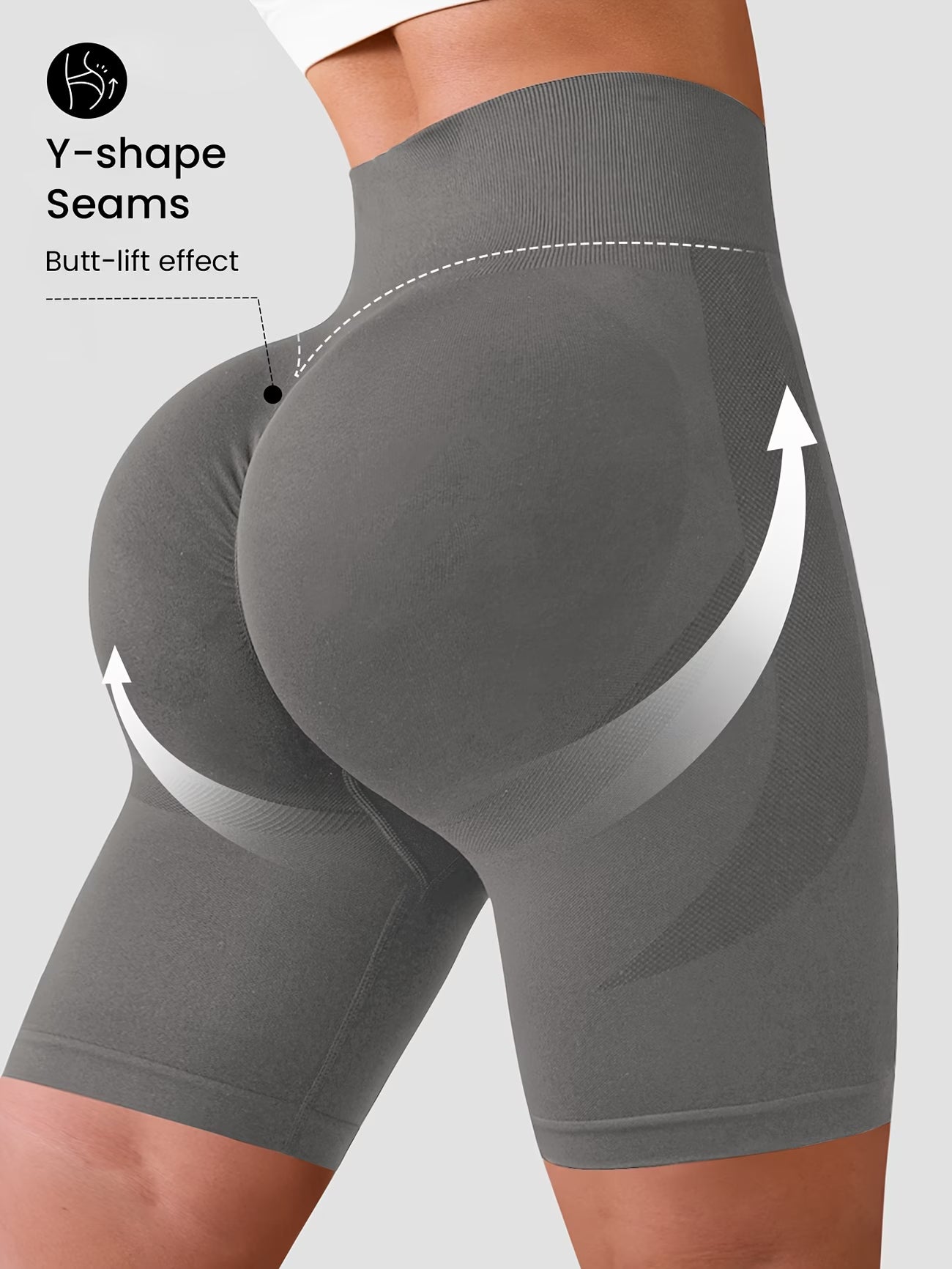 3/4 High-Stretch Yoga Shorts.